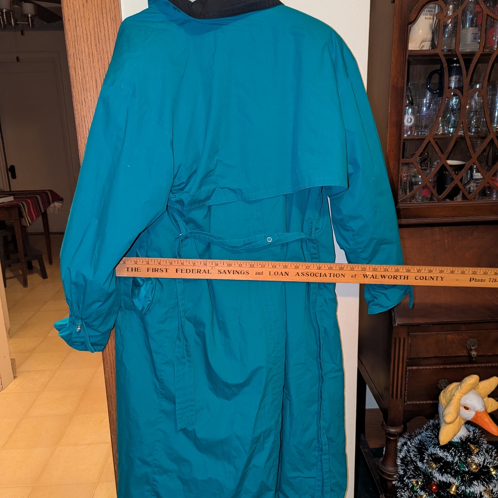 Teal Women's Trench Coat